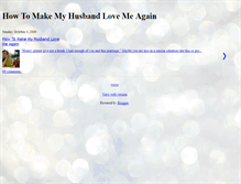 Tablet Screenshot of howtomakehusbandloveme.blogspot.com