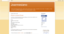 Desktop Screenshot of joannesiano.blogspot.com
