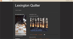 Desktop Screenshot of lexingtonquilter.blogspot.com