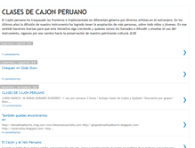 Tablet Screenshot of clasesdecajonperuano.blogspot.com