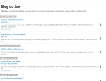 Tablet Screenshot of blogdojoe.blogspot.com
