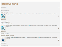 Tablet Screenshot of koralikowamania.blogspot.com
