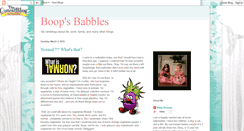 Desktop Screenshot of boopsbabbles.blogspot.com