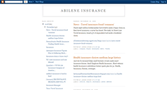Desktop Screenshot of abileneinsurance.blogspot.com