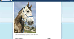 Desktop Screenshot of meandmyhorse2011.blogspot.com