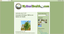 Desktop Screenshot of myrealhealthblog.blogspot.com