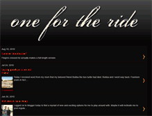 Tablet Screenshot of onefortheride.blogspot.com