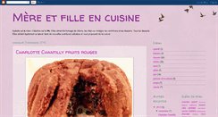 Desktop Screenshot of mereetfilleencuisine.blogspot.com