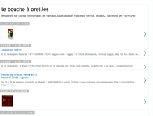 Tablet Screenshot of leboucheaoreilles.blogspot.com