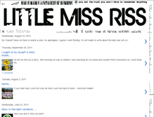 Tablet Screenshot of lilmissyrissy.blogspot.com