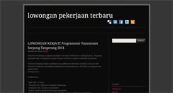 Desktop Screenshot of lowongankerjaterbaru8.blogspot.com