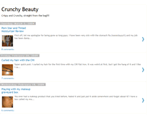 Tablet Screenshot of crunchybeauty.blogspot.com