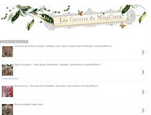 Tablet Screenshot of lescarnetsdemissclara.blogspot.com