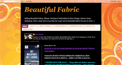 Desktop Screenshot of beautifulfabric.blogspot.com