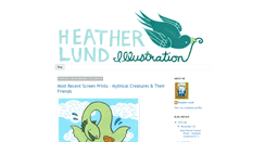 Desktop Screenshot of heatherlundillustration.blogspot.com