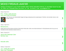 Tablet Screenshot of mohd-firdaus-jaafar.blogspot.com