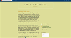 Desktop Screenshot of americanwarmonger.blogspot.com