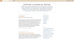 Desktop Screenshot of jewishclassicalmusic.blogspot.com