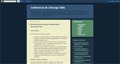 Desktop Screenshot of conferencialiderazgo2006.blogspot.com