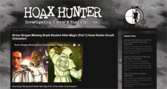 Desktop Screenshot of hoaxhunter.blogspot.com