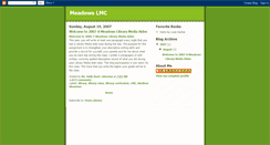 Desktop Screenshot of lmcmeadows.blogspot.com