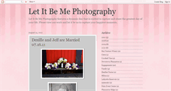 Desktop Screenshot of letitbemephotography.blogspot.com