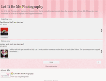Tablet Screenshot of letitbemephotography.blogspot.com