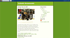 Desktop Screenshot of icelandichorsemanshit.blogspot.com
