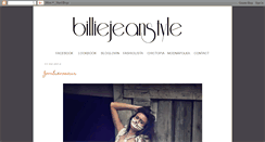 Desktop Screenshot of billiejeanstyle.blogspot.com