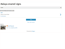 Tablet Screenshot of malayaenamelsign.blogspot.com