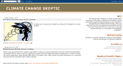 Desktop Screenshot of climatechangeskeptic.blogspot.com