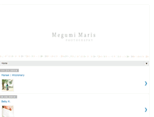 Tablet Screenshot of megumimarisphotography.blogspot.com