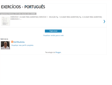 Tablet Screenshot of exerciciosdeverificacaoportuguesutib.blogspot.com