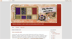 Desktop Screenshot of machineembroiderybyaquilter.blogspot.com