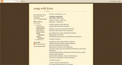 Desktop Screenshot of lyricsofsongsilove.blogspot.com