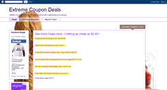 Desktop Screenshot of extremecoupondeals.blogspot.com