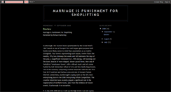 Desktop Screenshot of marriageispunishmentforshoplifting.blogspot.com