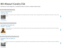 Tablet Screenshot of 8thmissouricavalry.blogspot.com