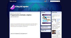 Desktop Screenshot of elblogdelzapateo.blogspot.com