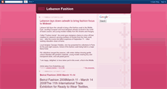Desktop Screenshot of lebanonfashion.blogspot.com