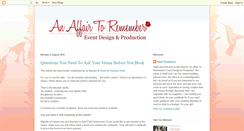 Desktop Screenshot of anaffairtorememberevents.blogspot.com