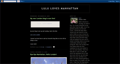 Desktop Screenshot of lulumanhattan.blogspot.com