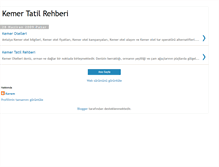 Tablet Screenshot of kemertatilrehber.blogspot.com