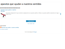 Tablet Screenshot of aparatosparalossentidos.blogspot.com