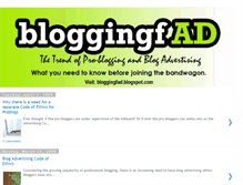 Tablet Screenshot of bloggingfad.blogspot.com