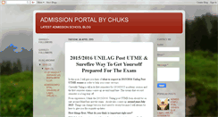 Desktop Screenshot of admissionportal.blogspot.com