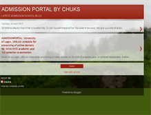 Tablet Screenshot of admissionportal.blogspot.com