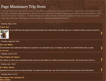 Tablet Screenshot of pagemissionarytrip.blogspot.com