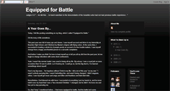 Desktop Screenshot of equippedforbattle.blogspot.com