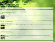 Tablet Screenshot of escolamunicipalriodascontas.blogspot.com